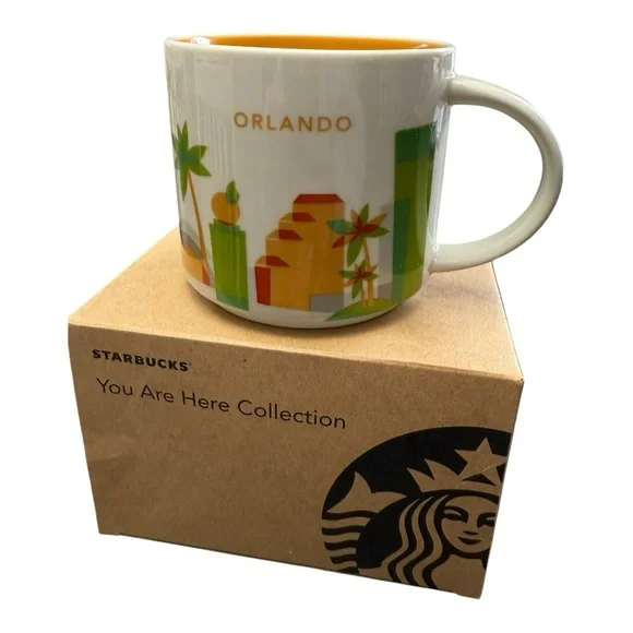 Starbucks 2013 Orlando Florida You Are Here YAH Coffee Mug Cup New in Box - Picture 2 of 6